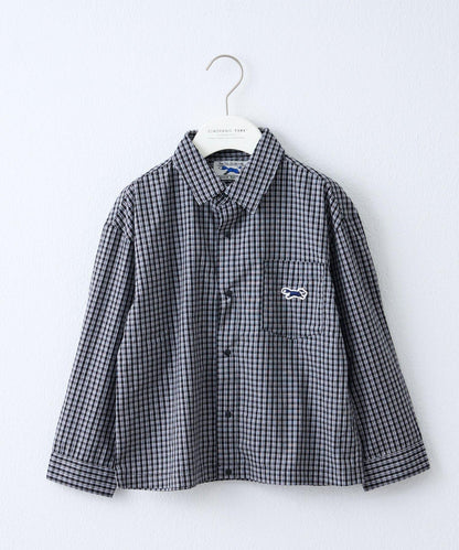 【KIDS】【FOX×TYPY】格子寬鬆襯衫