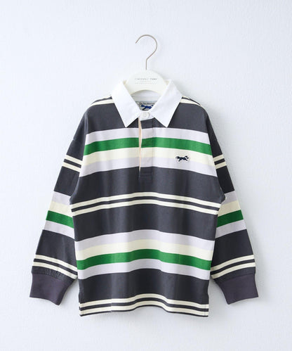 【KIDS】【FOX×TYPY】條紋橄欖球衫