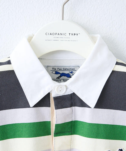 【KIDS】【FOX×TYPY】條紋橄欖球衫