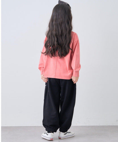 【KIDS】【FOX×TYPY】水洗工藝單點裝飾長袖T恤