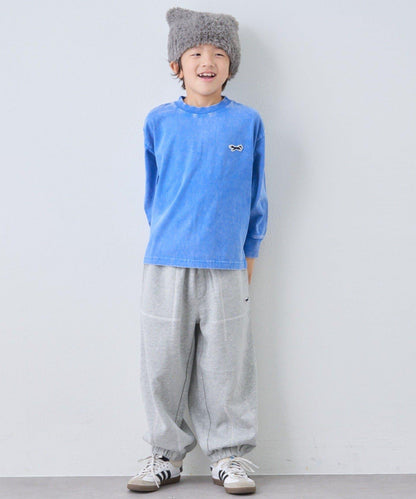 【KIDS】【FOX×TYPY】水洗工藝單點裝飾長袖T恤