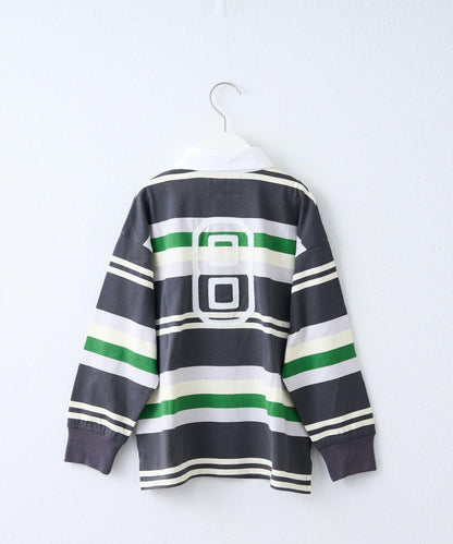 【KIDS】【FOX×TYPY】條紋橄欖球衫