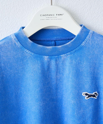 【KIDS】【FOX×TYPY】水洗工藝單點裝飾長袖T恤