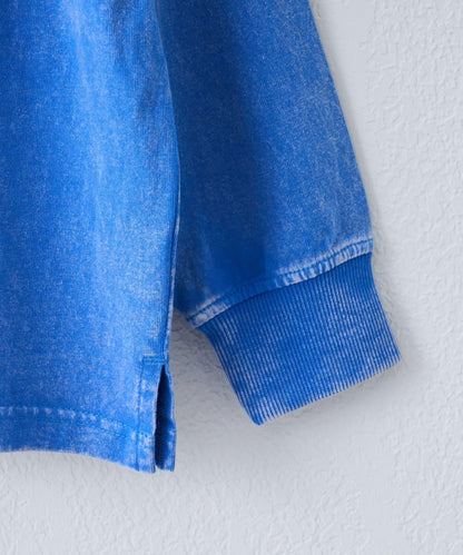 【KIDS】【FOX×TYPY】水洗工藝單點裝飾長袖T恤