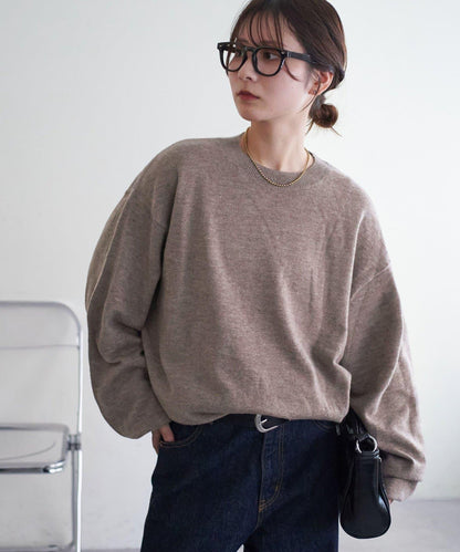 【Discoat】超細羊毛圓領針織衫