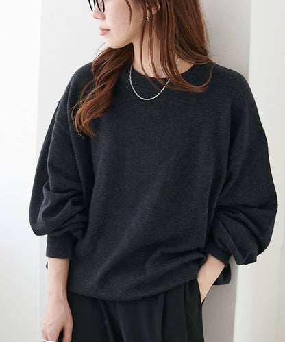 【Discoat】超細羊毛圓領針織衫