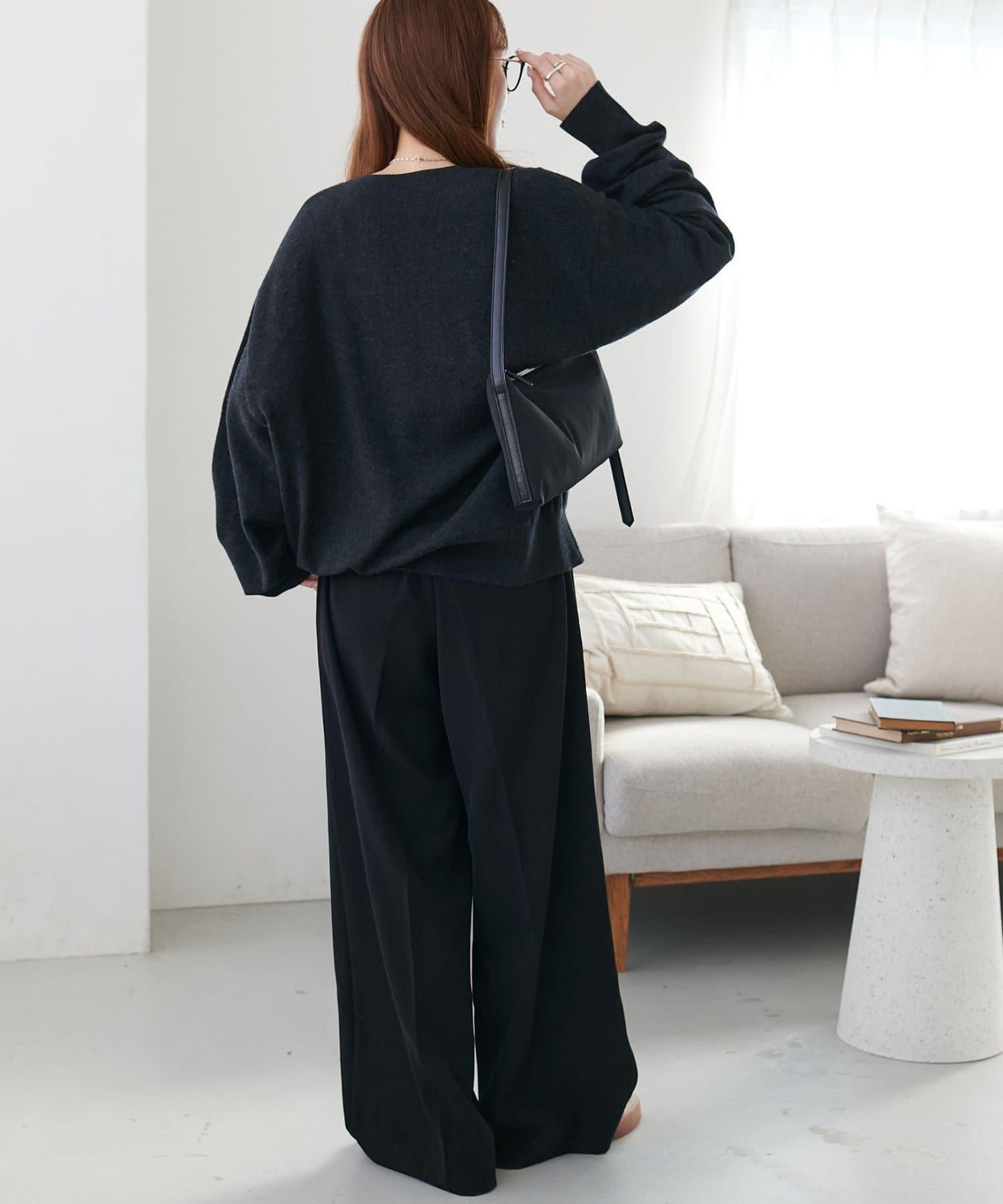 【Discoat】超細羊毛圓領針織衫