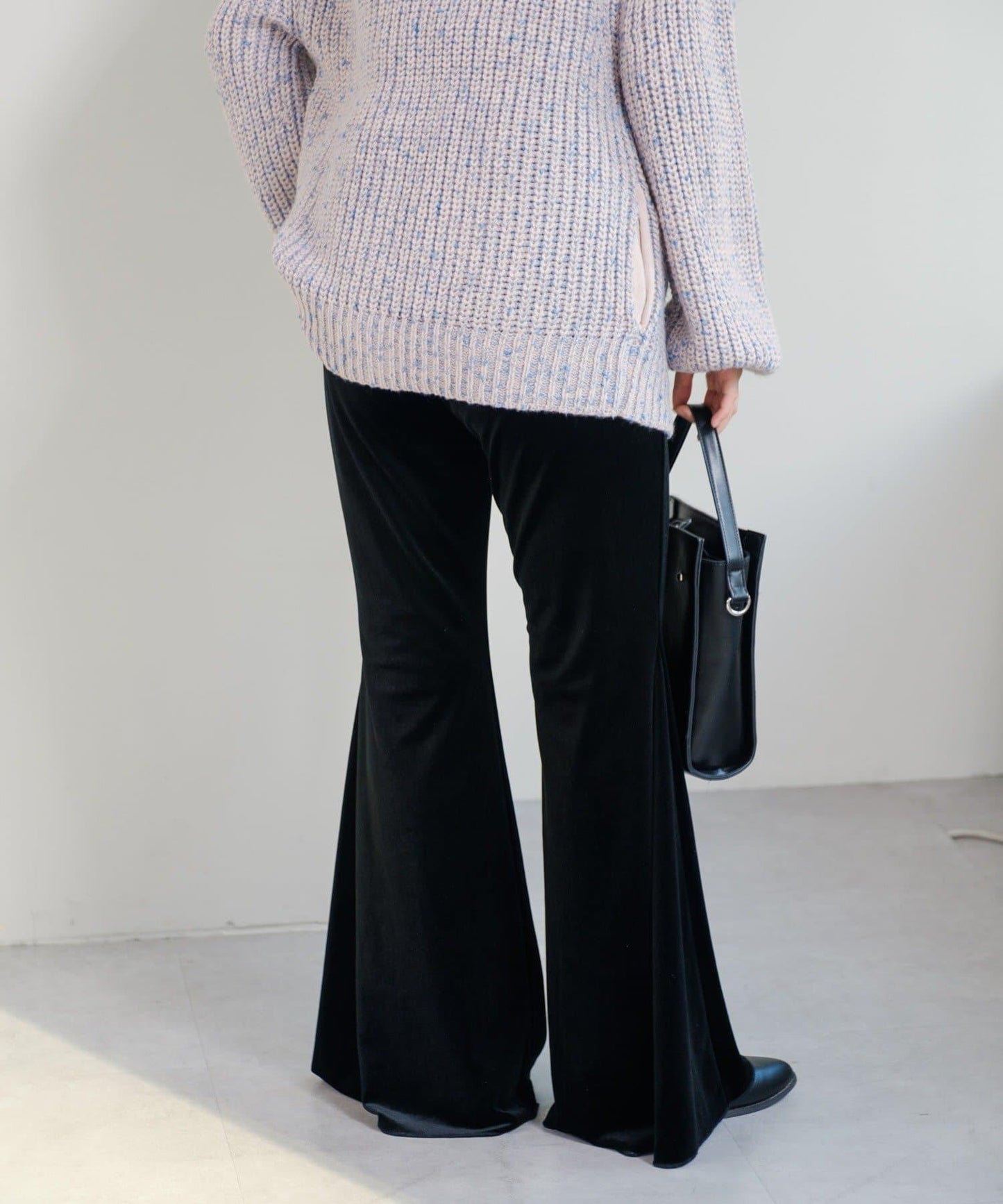 【・部分門店限定/2尺碼可選/小個子尺碼】天鵝絨半身裙褲套裝