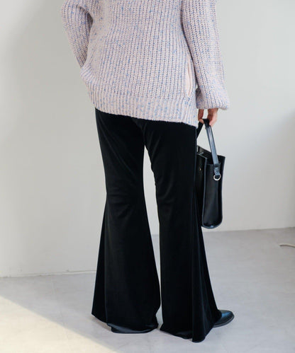 【・部分門店限定/2尺碼可選/小個子尺碼】天鵝絨半身裙褲套裝