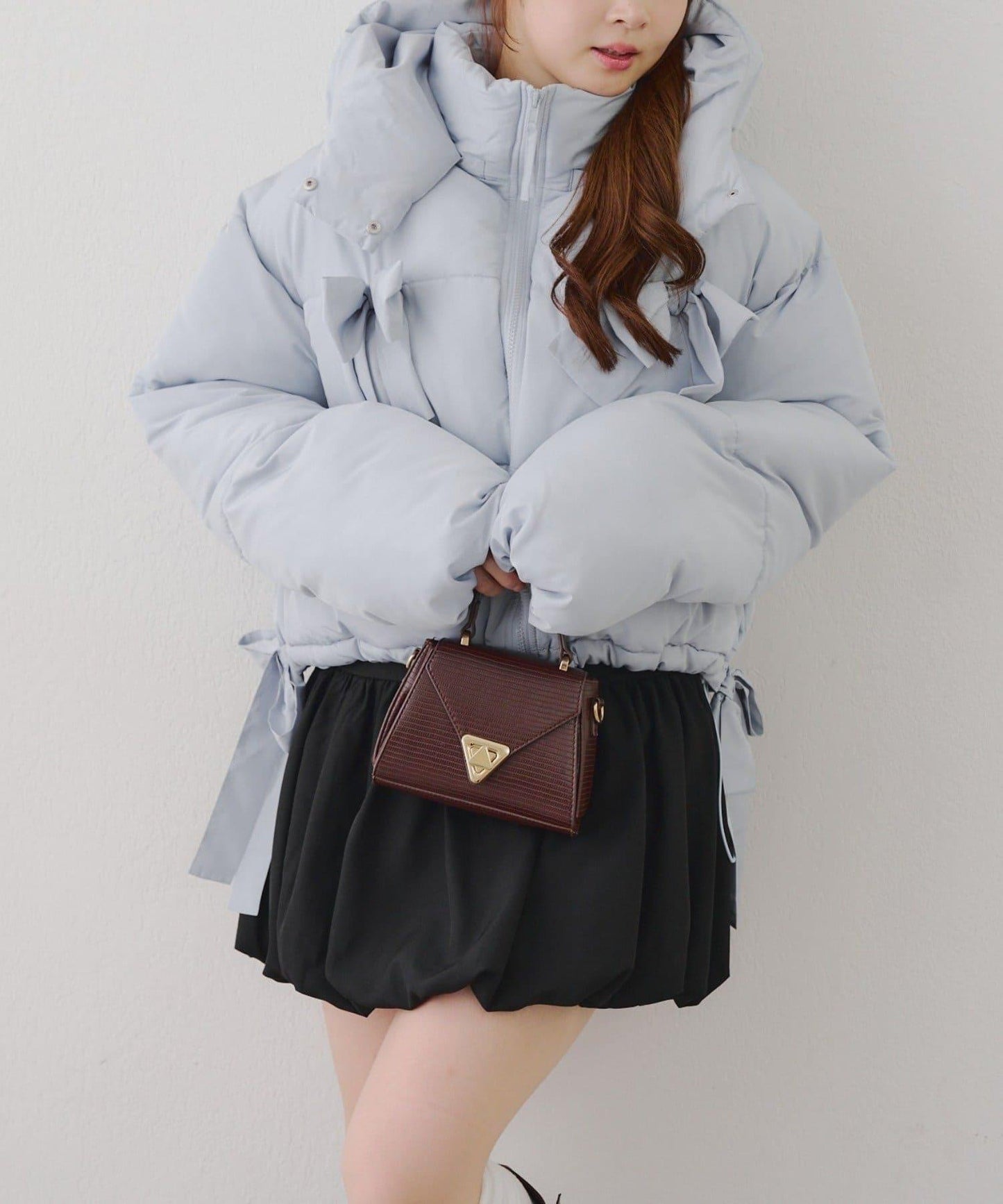 冬季保暖可拆卸蝴蝶結棉服【RMAF】