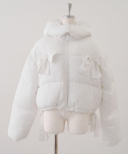 冬季保暖可拆卸蝴蝶結棉服【RMAF】