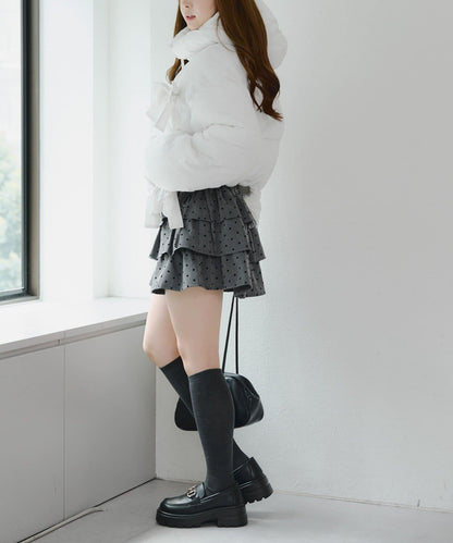 冬季保暖可拆卸蝴蝶結棉服【RMAF】