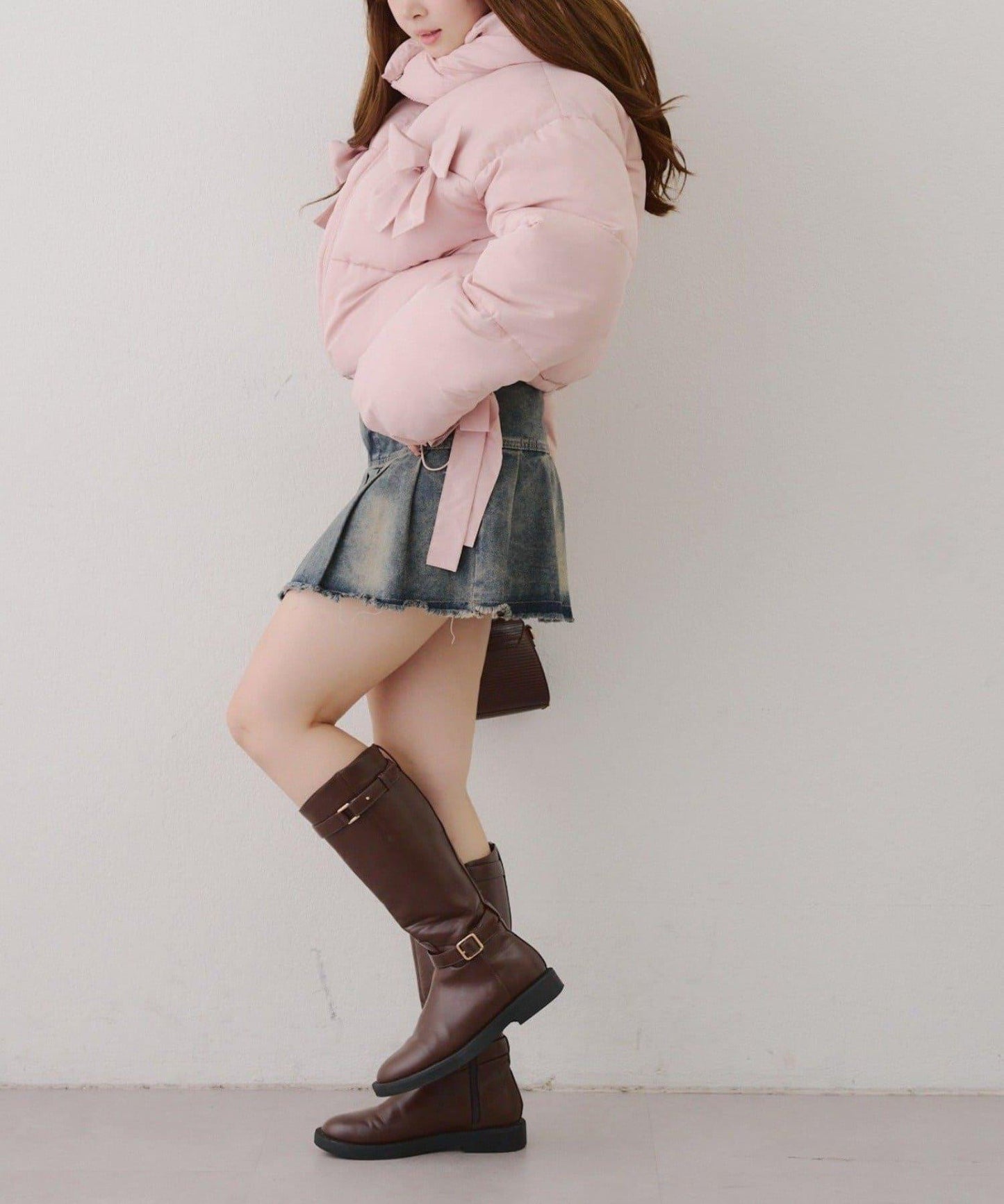 冬季保暖可拆卸蝴蝶結棉服【RMAF】