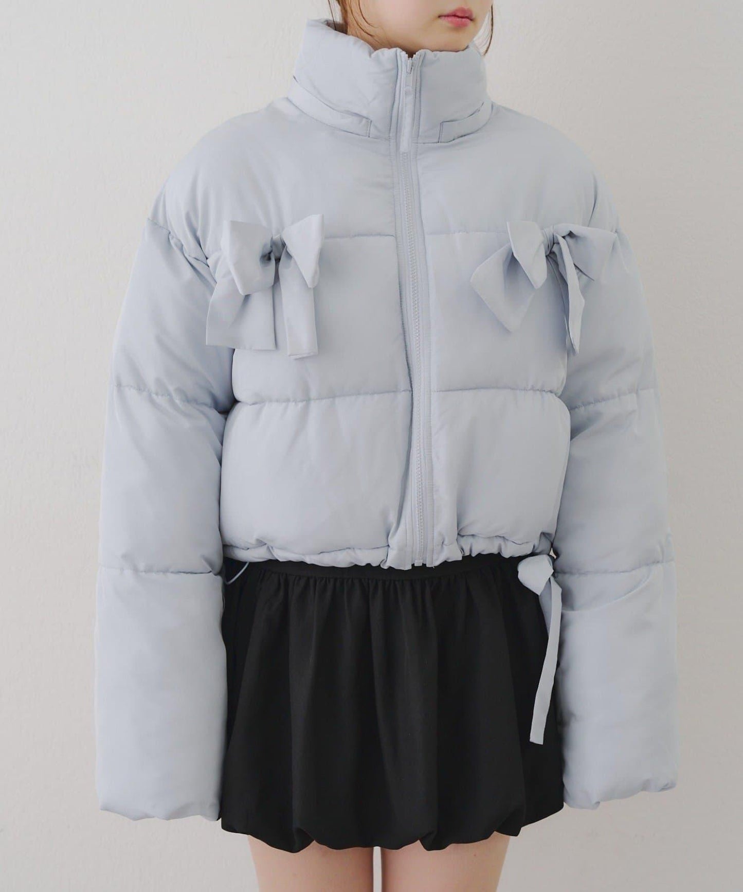 冬季保暖可拆卸蝴蝶結棉服【RMAF】