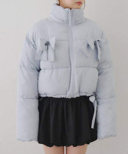 冬季保暖可拆卸蝴蝶結棉服【RMAF】