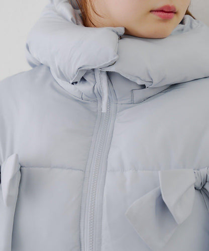 冬季保暖可拆卸蝴蝶結棉服【RMAF】