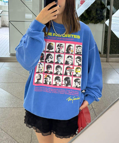 拼接印花水洗衛衣