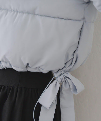 冬季保暖可拆卸蝴蝶結棉服【RMAF】