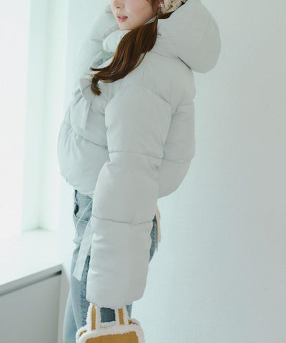 冬季保暖可拆卸蝴蝶結棉服【RMAF】