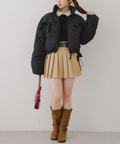 冬季保暖可拆卸蝴蝶結棉服【RMAF】