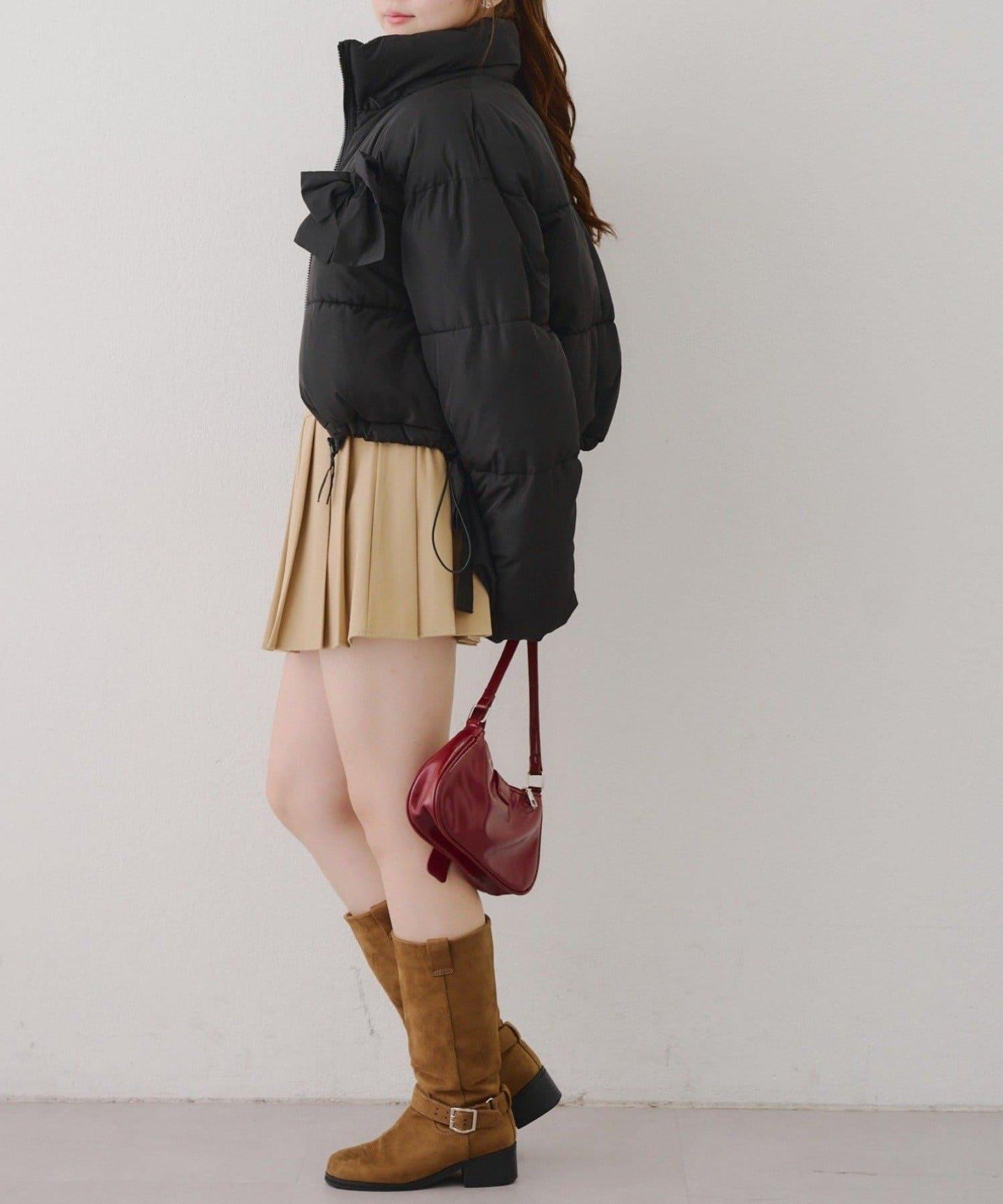 冬季保暖可拆卸蝴蝶結棉服【RMAF】