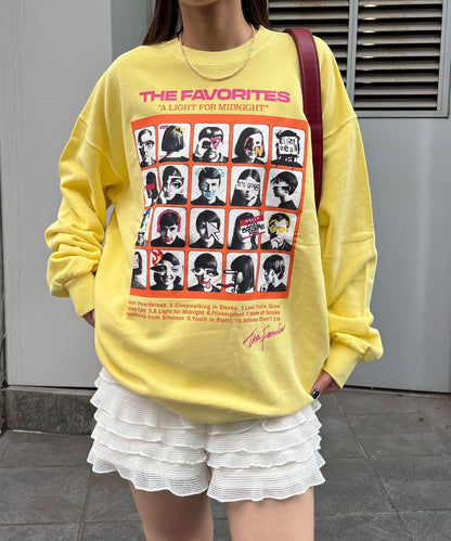 拼接印花水洗衛衣