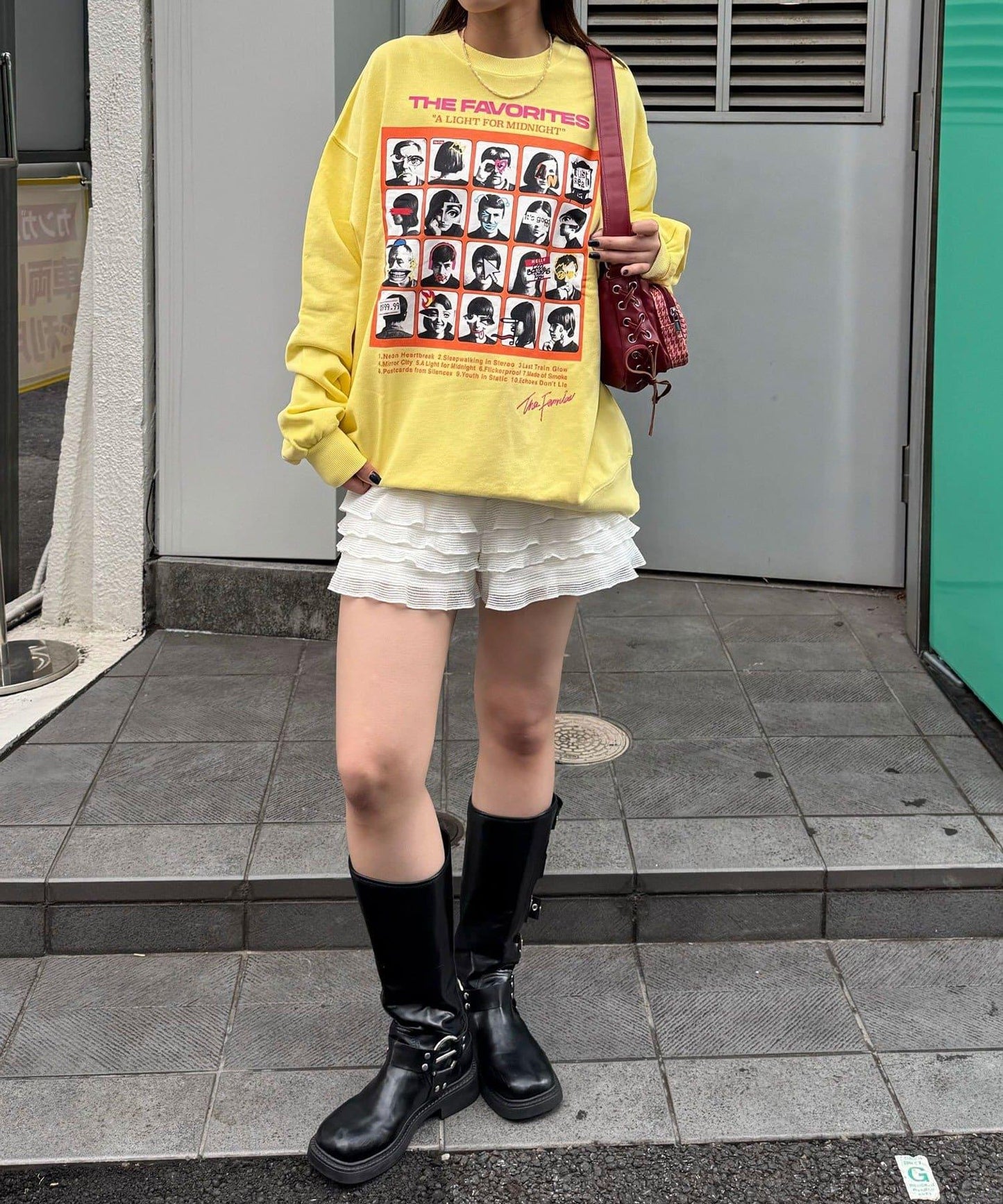 拼接印花水洗衛衣