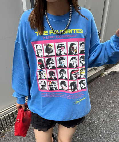 拼接印花水洗衛衣