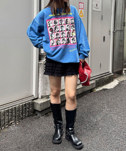 拼接印花水洗衛衣