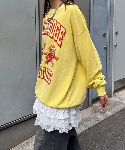 拼接印花水洗衛衣