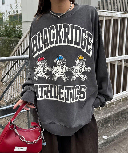 拼接印花水洗衛衣