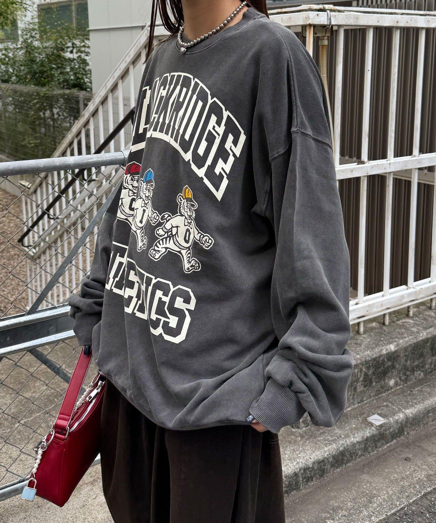 拼接印花水洗衛衣