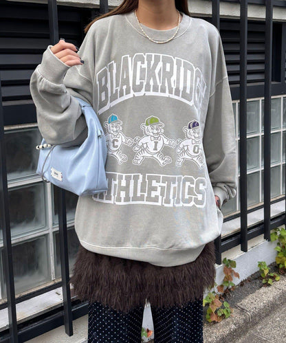 拼接印花水洗衛衣