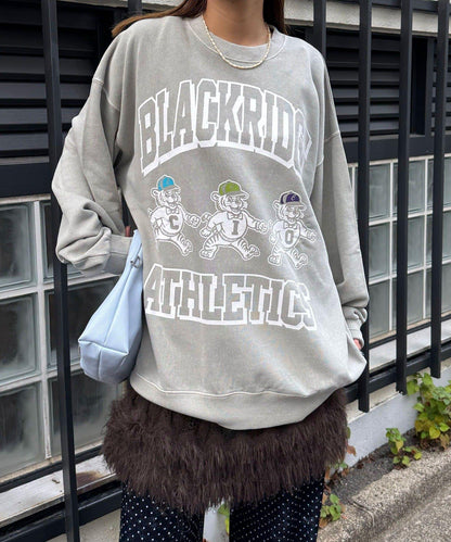 拼接印花水洗衛衣