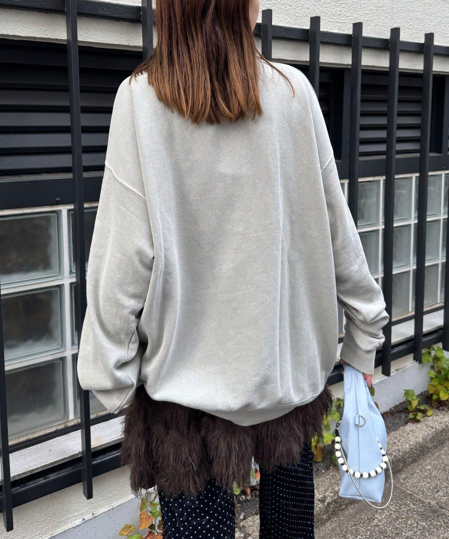 拼接印花水洗衛衣