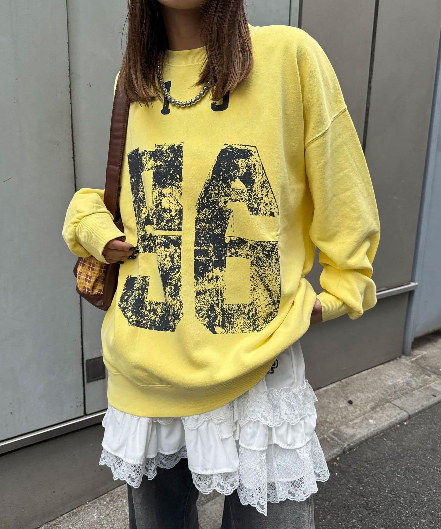 拼接印花水洗衛衣