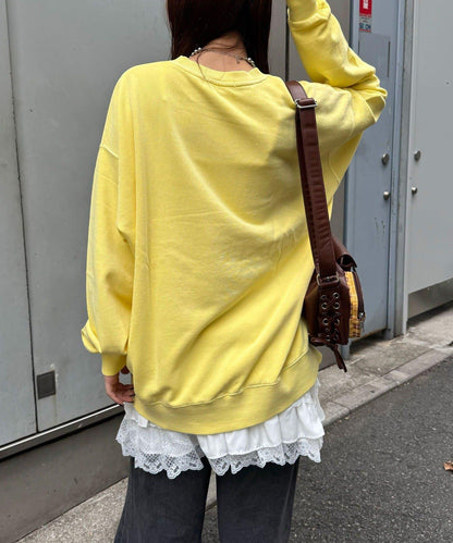 拼接印花水洗衛衣