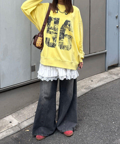 拼接印花水洗衛衣