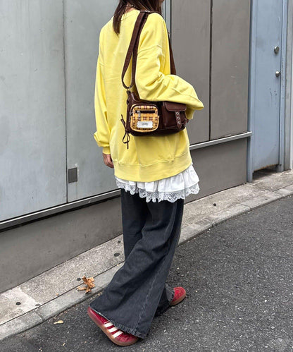 拼接印花水洗衛衣