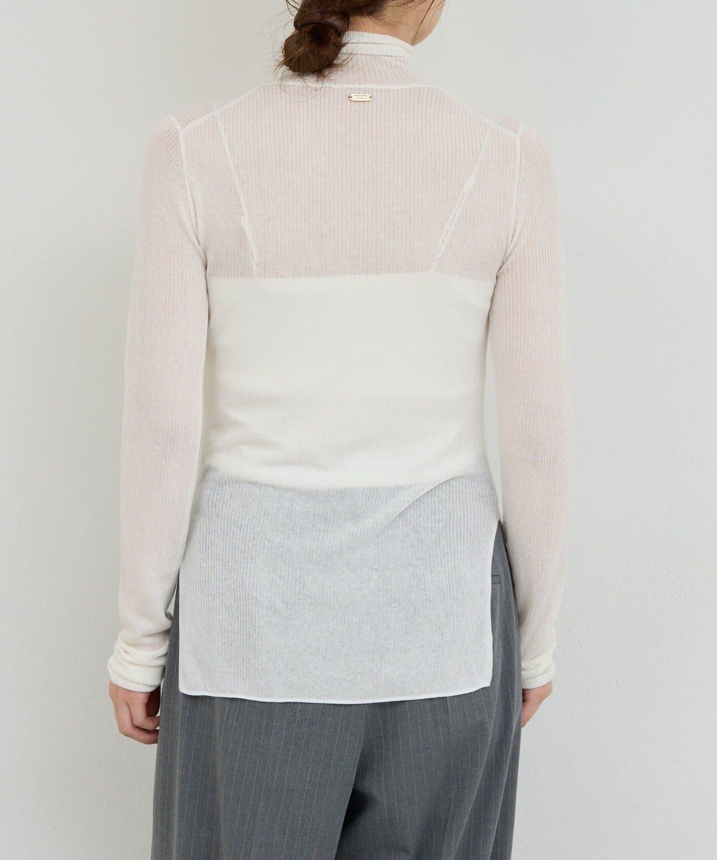 【近日開始】【CHIHAYA聯名】透視羅紋高領衫