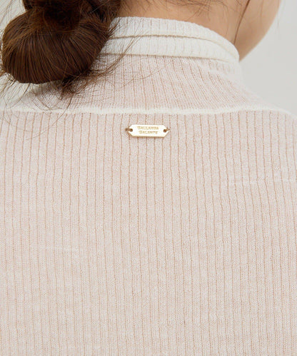 【近日開始】【CHIHAYA聯名】透視羅紋高領衫