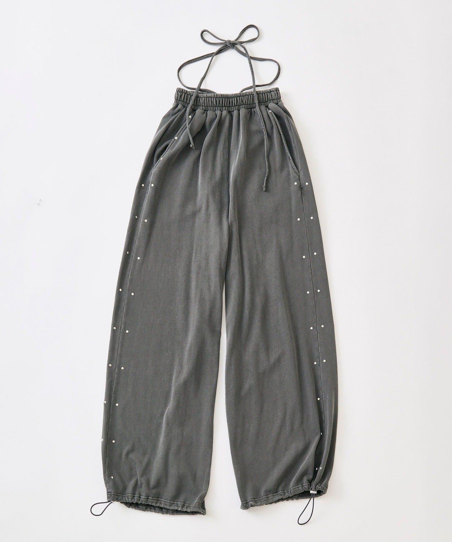 水洗色休閒衛褲