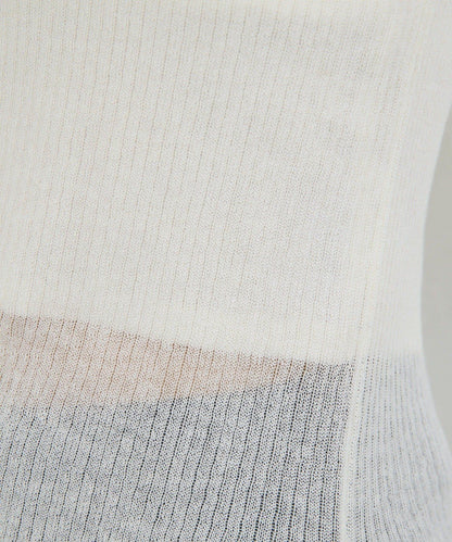 【近日開始】【CHIHAYA聯名】透視羅紋高領衫