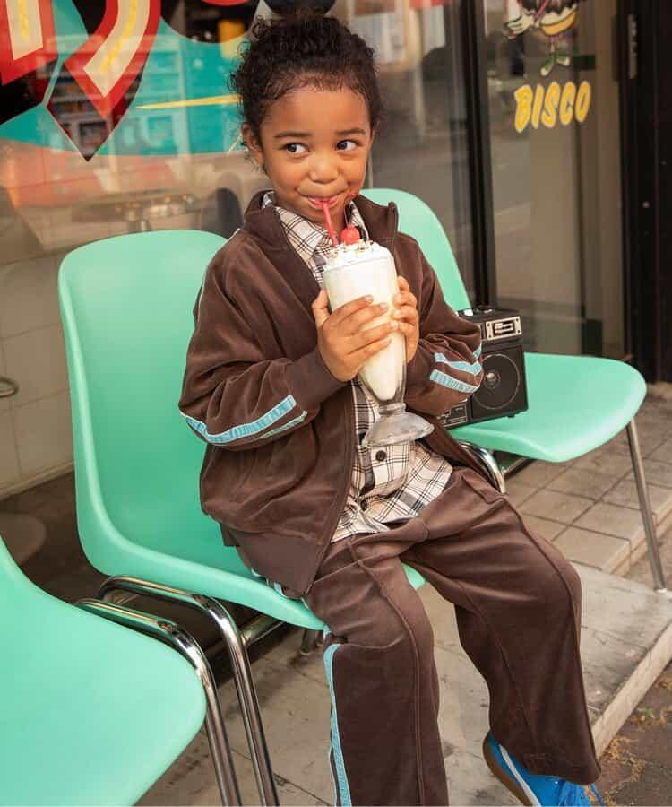 天鵝絨運動長褲（可成套搭配） 十分褲