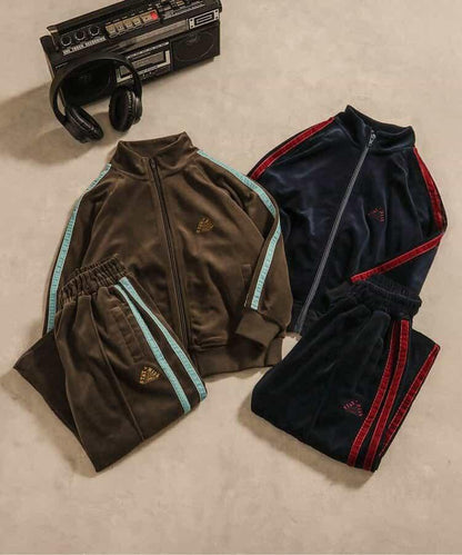 天鵝絨運動長褲（可成套搭配） 十分褲