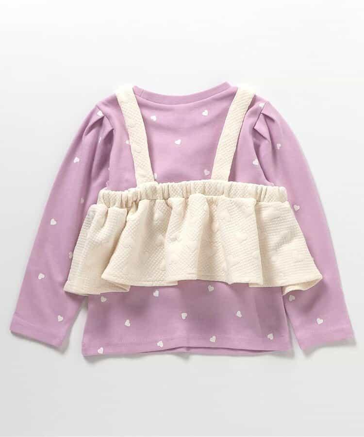 愛心絎縫吊帶背心&全印花內搭2件套