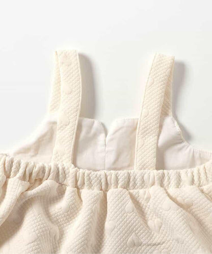 愛心絎縫吊帶背心&全印花內搭2件套