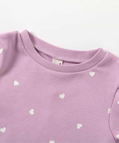 愛心絎縫吊帶背心&全印花內搭2件套