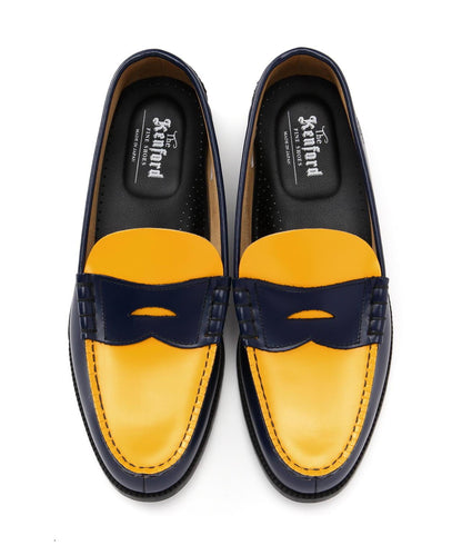 The Kenford Fineshoes/COIN樂福鞋 藏青色×黃色