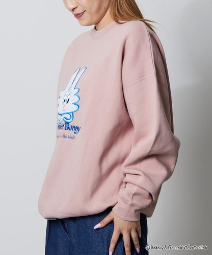 Thunder Bunny / 《Thunder Bunny》 / 特別款寬鬆版型毛圈繡圓領衛衣【限量】